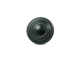 CP1398-MB   Matte Black Three Ring Cabinet Knob