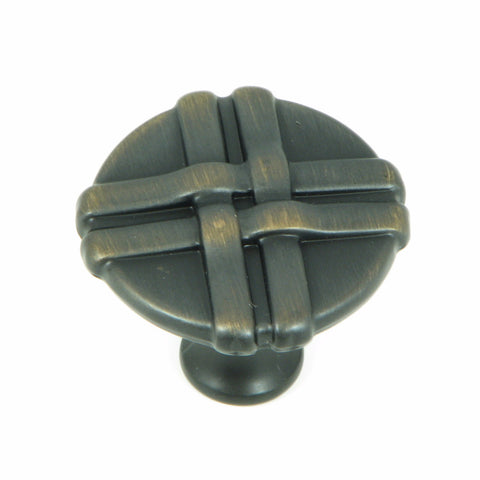 CP1492-OB   Oil Rubbed Bronze Weave Cabinet Knob