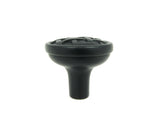 CP28-MB   Matte Black Basket Weave Cabinet Knob