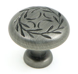 CP3041-WEN Weathered Nickel Leaf Cabinet Knob