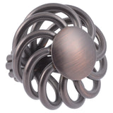 CP38-OB   Oil Rubbed Bronze Cornwall Birdcage Cabinet Knob