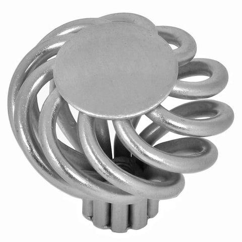 CP38-SN   Satin Nickel Cornwall Birdcage Cabinet Knob