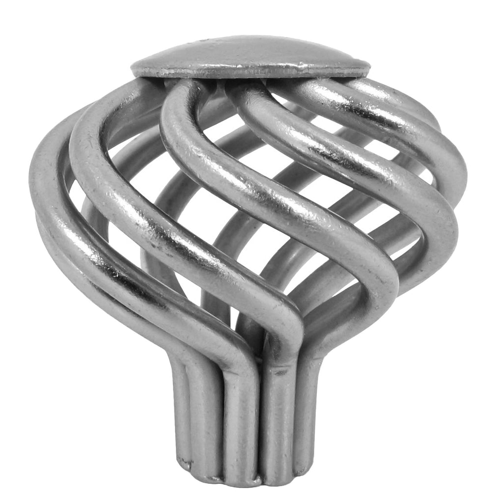 CP38SN Satin Nickel Cornwall Birdcage Knob Stone Mill Hardware