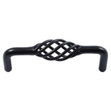 CP3896-MB   Matte Black Stockbridge Birdcage Cabinet Pull