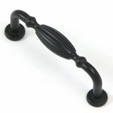 CP5210-MB   Matte Black Fluted Tudor Cabinet Pull