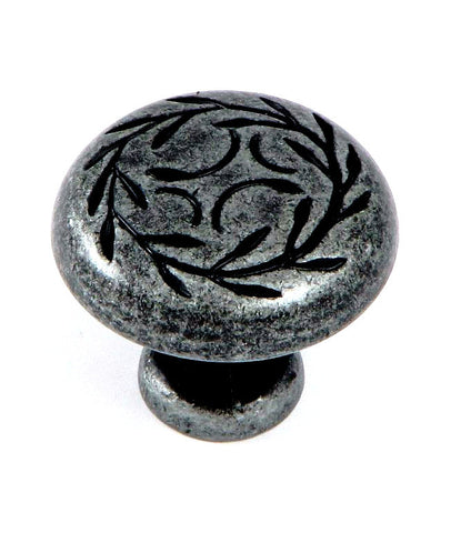 CP3041-SI   Swedish Iron Leaf Cabinet Knob