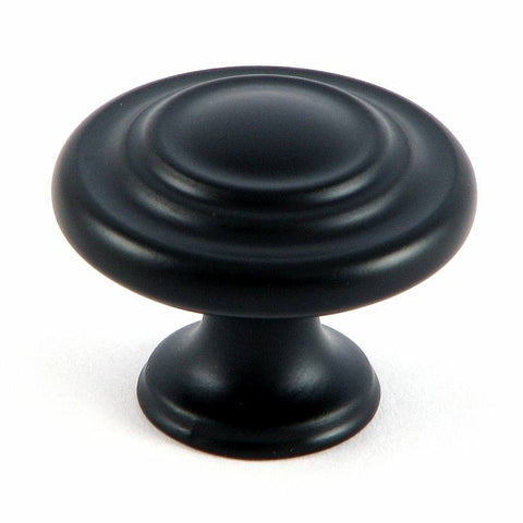 CP1398-MB   Matte Black Three Ring Cabinet Knob