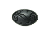 CP81097-BA   Antique Black Oakley Cabinet Knob