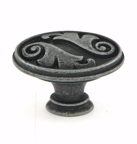 CP81097-SI   Swedish Iron Oakley Cabinet Knob