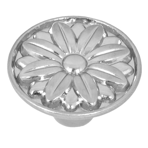 CP81521-SN   Satin Nickel Mayflower Cabinet Knob