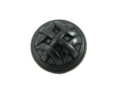 CP82115-BA   Antique Black Cross Flory Cabinet Knob