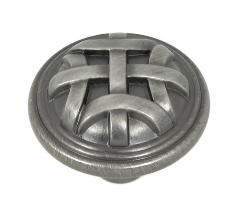 CP82115-WEN   Weathered Nickel Cross Flory Cabinet Knob