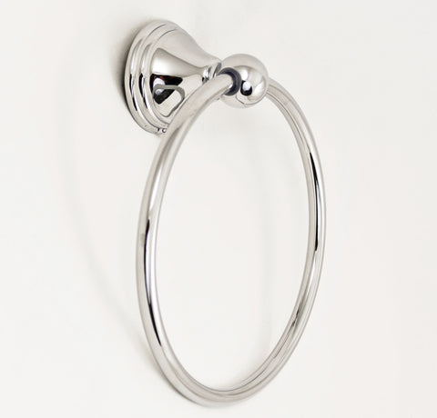 SMB15760-CH - Towel Ring in Chrome Finish, Lancaster Collection