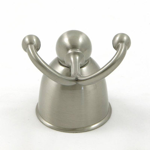 SMBH7402-SN  - Double Robe Towel Hook in Satin Nickel,  Alexandria Collection