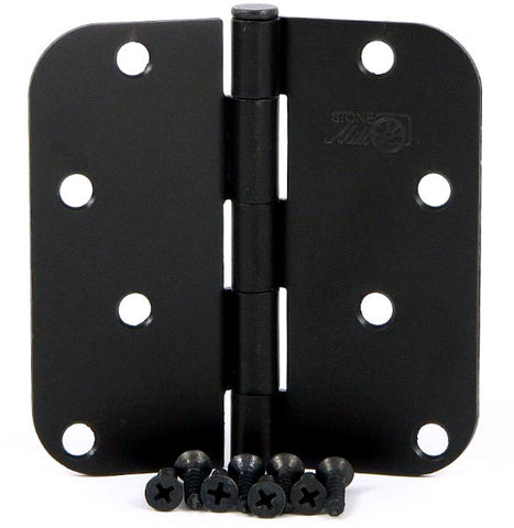 SMH4058-OB   4" Oil Rubbed Bronze 5/8" Radius Corner Door Hinge - (2 Pack)